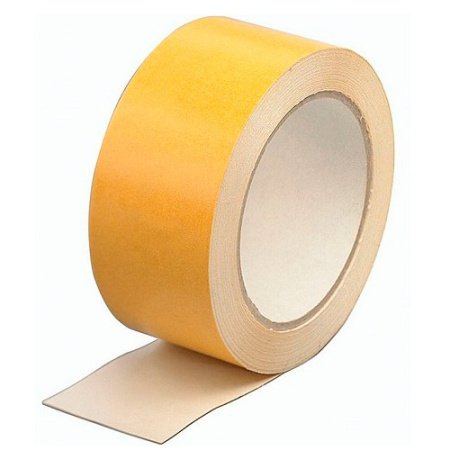 Лента полипропиленовая желтая (двусторонний скотч)