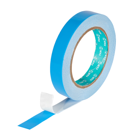 Спецлента на вспененном основании голубая